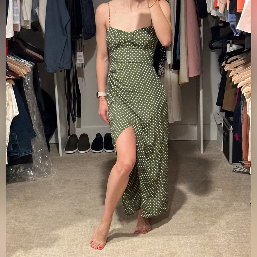 NWT Zara summer polkadot midi dress